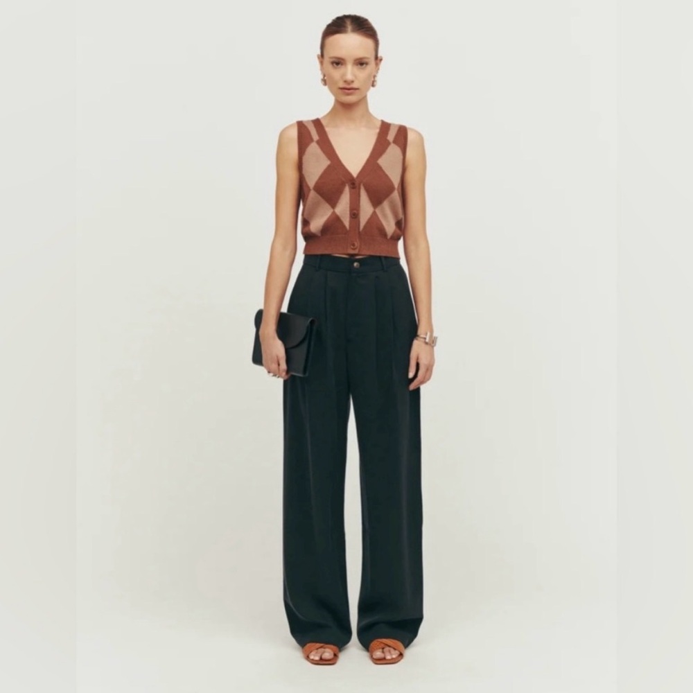 REFORMATION 
Mason Pants (charcoal/black)